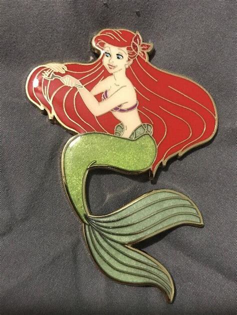 the little mermaid ariel le disney fantasy pin combing hair 1846564565