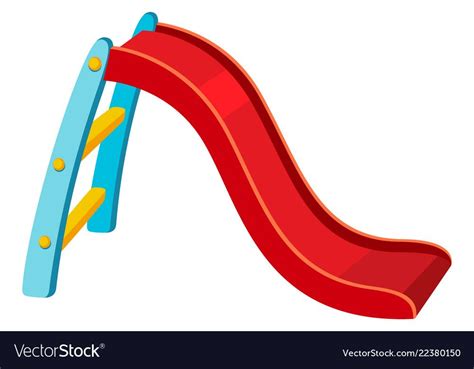 A Slide On White Background Vector Image On อนุบาล