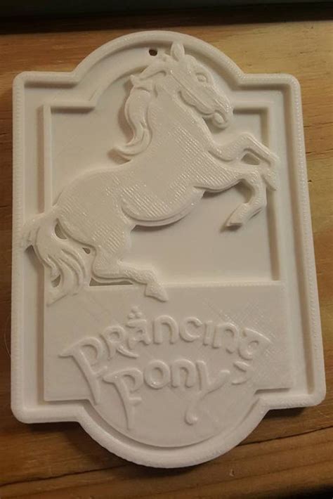 Lord Of The Rings Prancing Pony Mini Sign