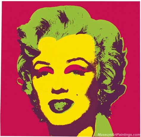 Famous Pop Art Paintings Marilyn Monroe By Andy Warhol Pap72