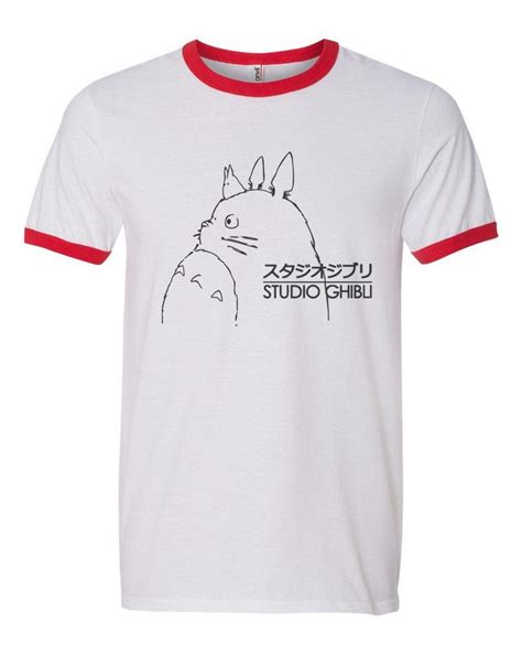 Studio Ghibli Ringer Unisex T Shirt Tee Tee Shirts Shirts Tees