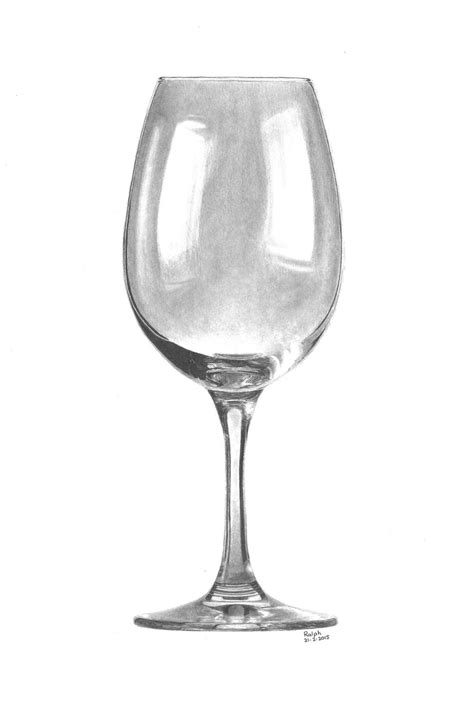 Wine Glass Pencil Art Drawings Still Life Drawing Object Drawing