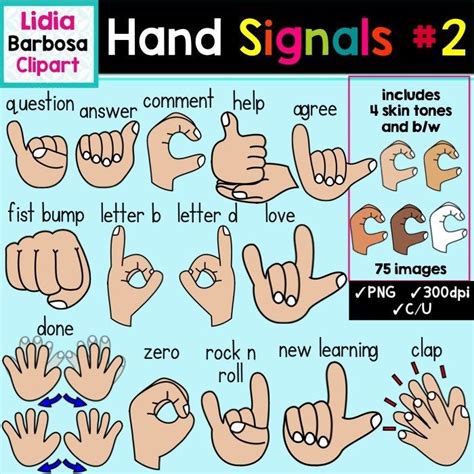 Classroom Hand Signals Clipart Classroom Hand Signals Hand Signals