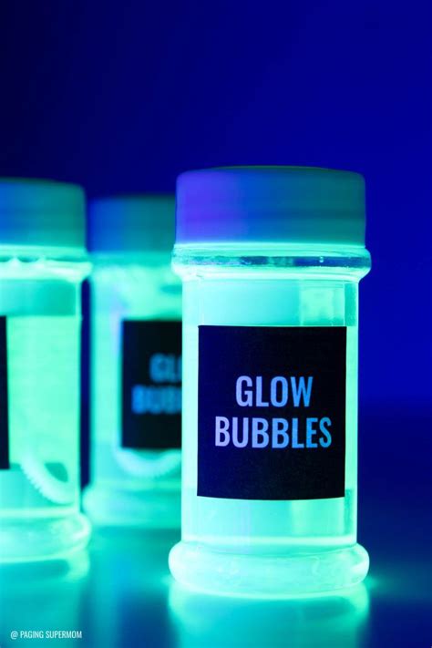 Diy Glow Bubbles For Blacklight Parties And More Black Light Party
