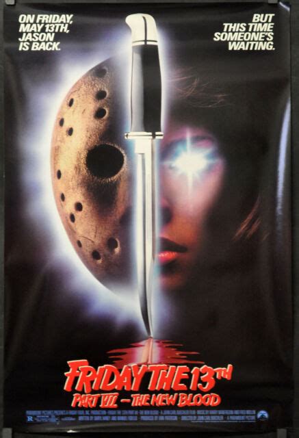 Friday The 13th Part Vii The New Blood 1988 Orig 27x40 Movie Poster Ebay