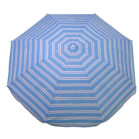 Ammsun 2017 6ft Folded Beach Umbrella With Tilt Portable Cabana Silver