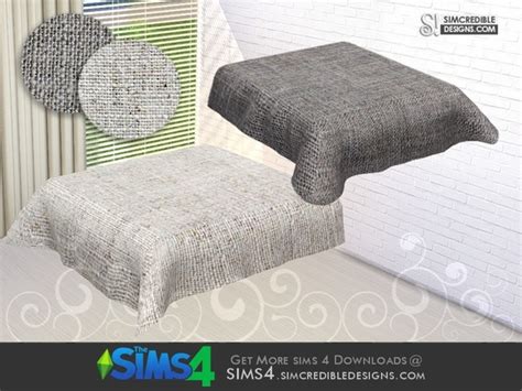 Simcredibles Cassis Bed Cover Sims 4 Beds Bed Covers Sims 4 Cc