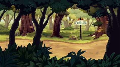 Path Through Woodlands Cartoon Animation Backgrounds