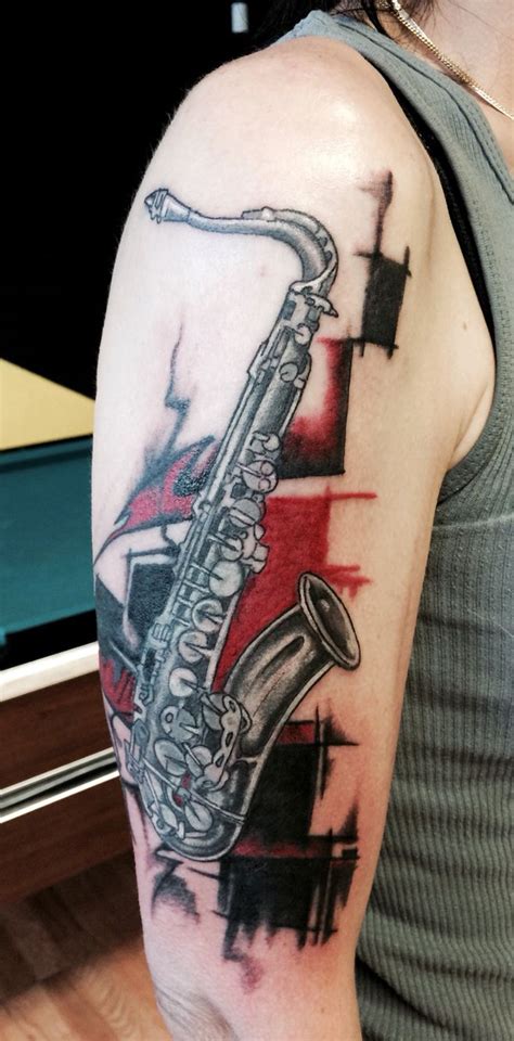 Its A Band Nerds Dream This Saxophone Tattoo Rocks Shadow Of