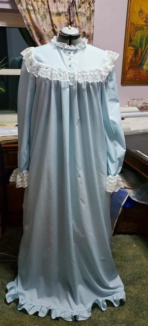 Victorian Nightgown Batiste Floor Length Nightgown Handmade Etsy