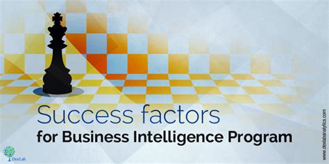 Success Factors For Business Intelligence Program