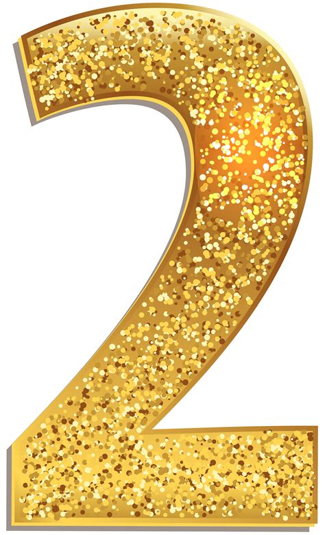 Glitter Number 3 Png