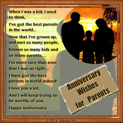 Happy Anniversary Mom And Dad Poems And Anniversary Quotes For Parents