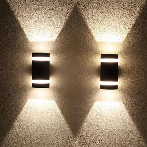 8w Outdoor Wall Light In D Shape With Aluminum Modern Wall Sconce