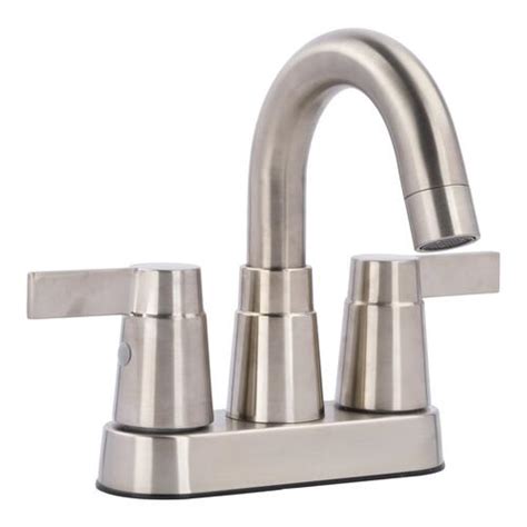 Are bathroom faucets standard size? H2O Modern Two-Handle 4" Centerset Bathroom Faucet at Menards®