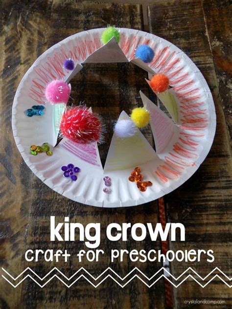 King Crown Activity For Preschoolers Preschool Arts And Crafts Craft