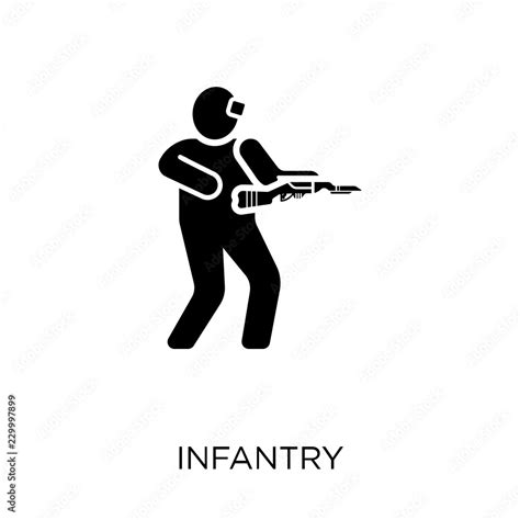 Infantry Icon Infantry Symbol Design From Army Collection Simple