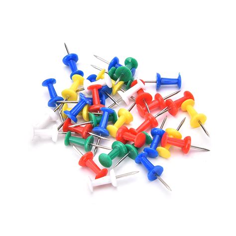 80pcs Multicolor Plastic Cork Safety Colored Push Board Pins Thumbtack
