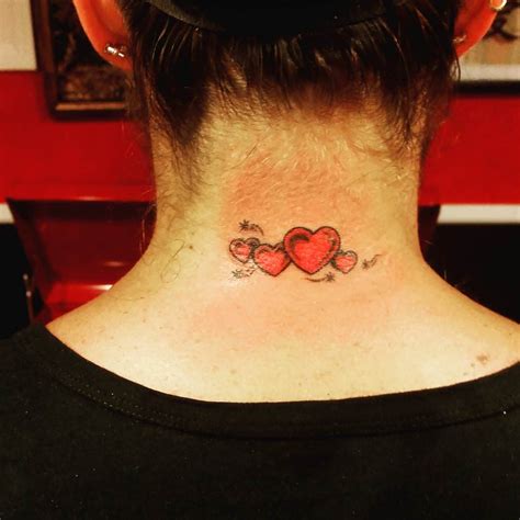 Small Heart Tattoo Back Of Neck Best Design Idea