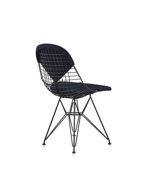 In the 1950s, charles and ray started experimenting in bent and the wire chair is available without upholstery, with a seat cushion, or with seat and back cushions. Eames Wire Chair - Herman Miller