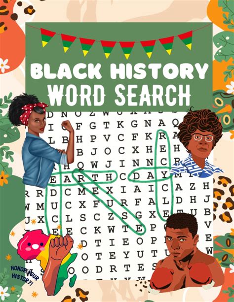 Black History Word Search Large Print Word Search Puzzles Book For