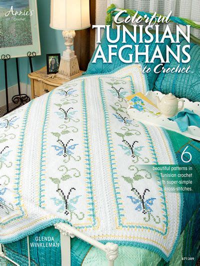 Colorful Tunisian Afghans To Crochet Pattern Book Tunisian Crochet