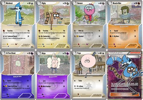 Every pokemon card has a rarity symbol (with exceptions… like promo cards). Regular Show Pokemon Cards! by satansleghairs on DeviantArt