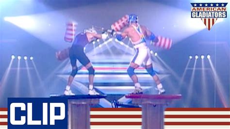 pugil sticks break in this incredible joust rematch american gladiators youtube