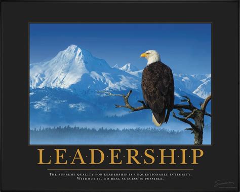 Leadership Eagle Branch Motivational Poster Leadership Quotes