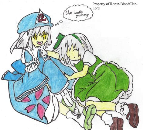 Yuyuko And Youmu Colored By Ronin Bloodclan Lord On Deviantart