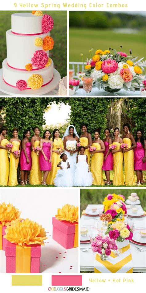 9 Gorgeous Yellow Spring Wedding Color Combos Colorsbridesmaid
