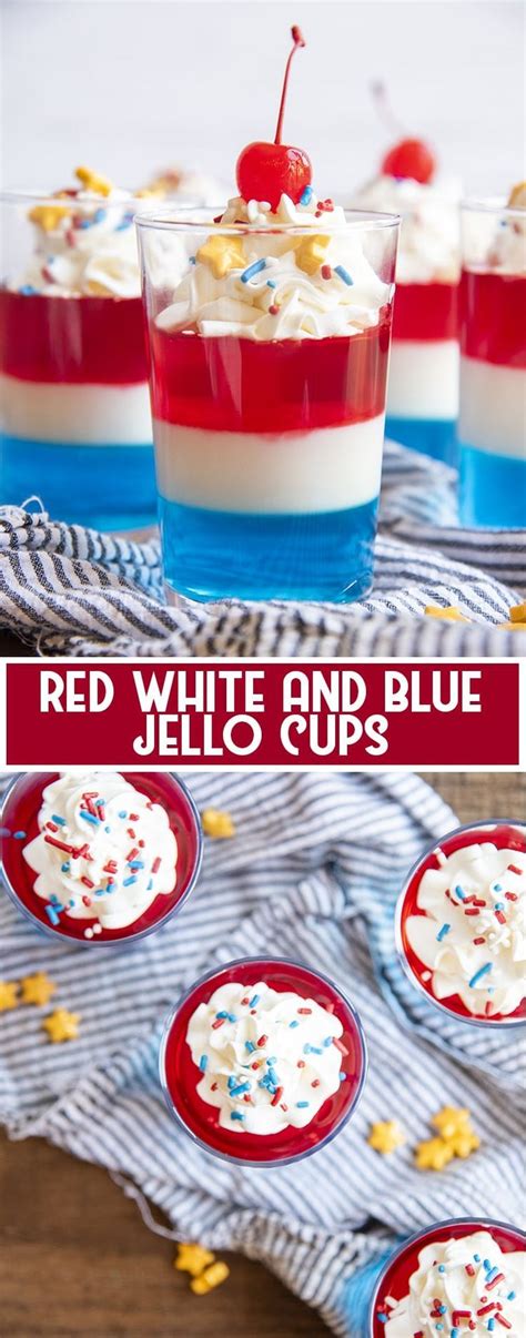 Mix well, for about 2 minutes, or until completely dissolved. Red White and Blue Jello Cups - Like Mother, Like Daughter ...