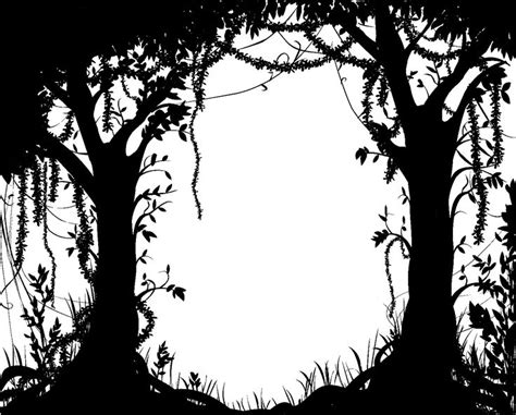 Fairy Forest Silhouette Forest Silhouette Silhouette Art Silhouette