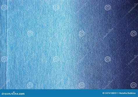 Blue Gradient Fabric Textile Background Wool Structure Stock Image