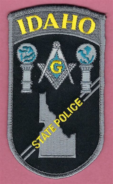 Idaho State Police Masonic Lodge Patch