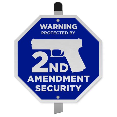 Protected By 2nd Amendment Security Yard Sign Get 10 Off Now