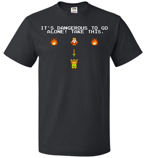 Its Dangerous To Go Alone Classic Zelda Youth Kids T Shirt
