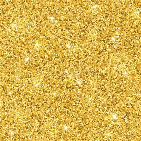 Gold Glitter Seamless Pattern Vector Stock Vector Illustration Of