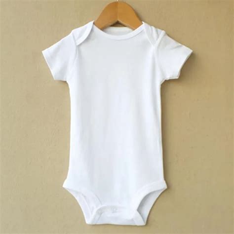 Solid Color Short Sleeved Robe White Baby Bag Fart Newborn Baby Onesies