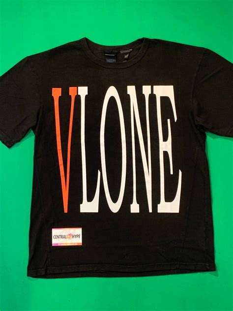 Vlone Vlone Staple Red Logo Tee Black Authentic Grailed