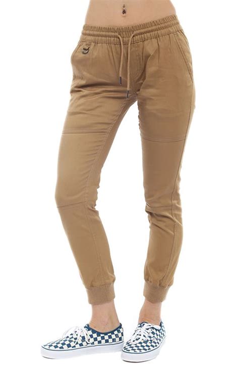 Publish Womens Legacy Joggers Tan Mltd Womens Joggers Outfit