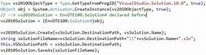 C Add Programmatically Visual Studio Solution And Projects Stack