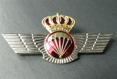 Spain Paratrooper Large Jump Wings Spanish Hat Or Jacket Badge 3 Inches