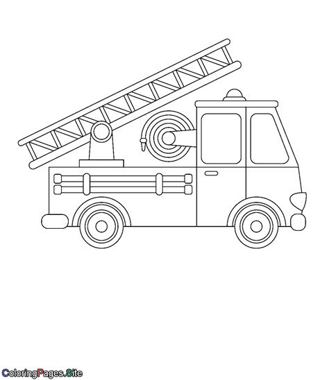 Select from 35970 printable coloring pages of cartoons, animals, nature, bible and many more. Fire truck online coloring page - drawing for kids