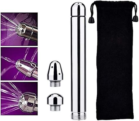Genmine Heads Shower Enema Douche Cleansing System In Aluminum Anal Cleansing Vaginal Anal