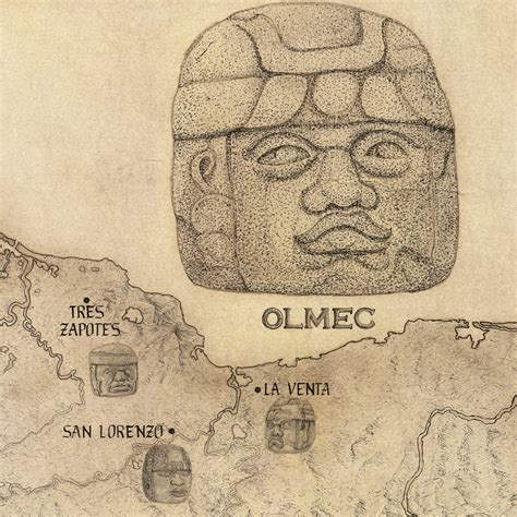 Olmec Territory Map