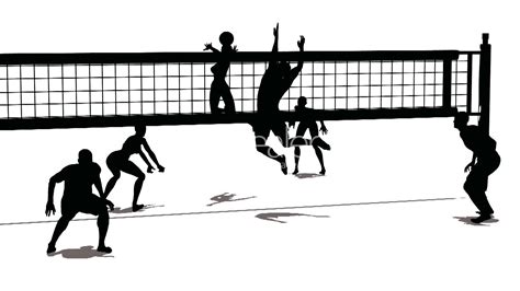 Volleyball Silhouettes Free Download On Clipartmag