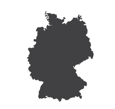 Mapa En Blanco De Alemania Mapa De Contorno Y Mapa Vectorial De 46620