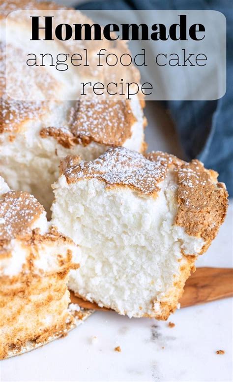 It's definitely a recipe you'll want to go into your classic repertoire. Homemade angel food cake recipe! #cakerecipes | Cake recipes, Desserts, Angel food