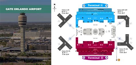Terminals Maps Orlando International Airport Mco